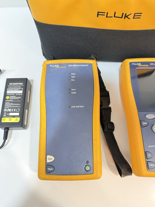 FLUKE NETWORKS DTX-1800 DTX CABLE ANALYZER & DTX-REMOTE (TESTED) - FREE SHIPPING