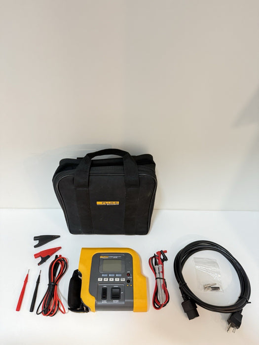 FLUKE BIO MEDICAL ESA609 ELECTRICAL SAFETY ANALYZER PORTABLE METER & ACCESSORIES