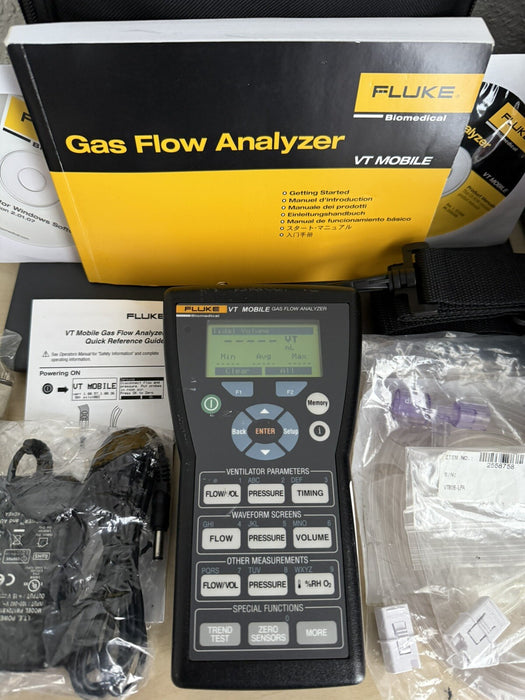 FLUKE BIOMEDICAL VT MOBILE GAS FLOW VENTILATOR ANALYZER / FREE SHIPPING