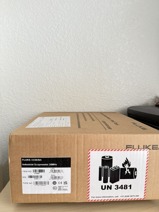 FLUKE 123B/NA INDUSTRIAL SCOPEMETER 20MHZ (NEW FACTORY SEALED)SHIPS FAST MFD2024