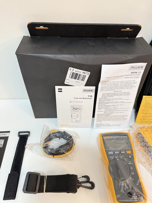 FLUKE 116/62 MAX+ TECHNICIANS COMBO KIT (NEW FACTORY SEALED) SHIPS FAST