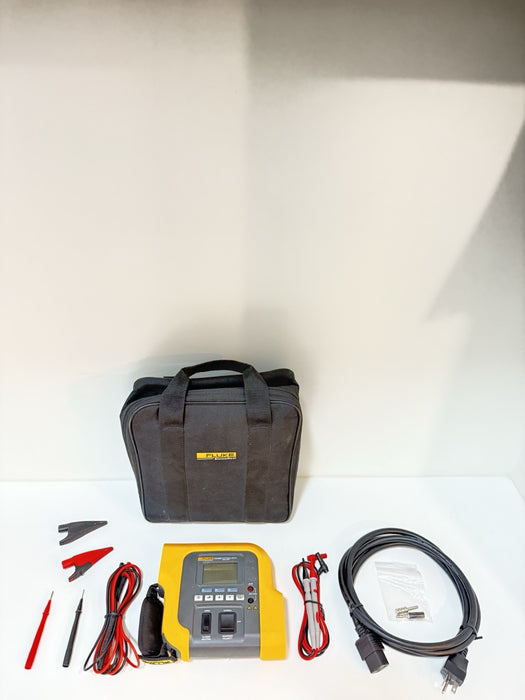 FLUKE BIO MEDICAL ESA609 ELECTRICAL SAFETY ANALYZER PORTABLE METER & ACCESSORIES