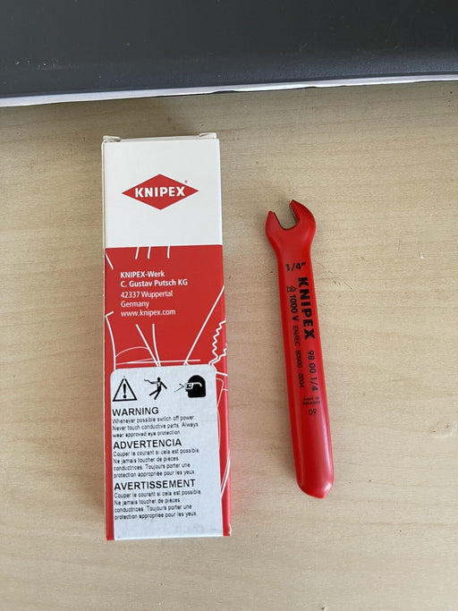Knipex 98 00 1/4 31/4" Open-End Wrench