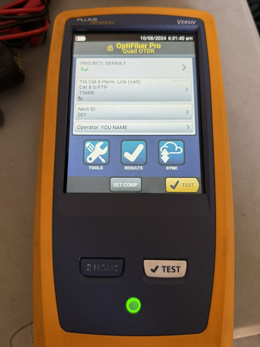 FLUKE NETWORKS VERSIV OPTIFIBER PRO OTDR KIT W/ QUAD OTDR MODULE & ACCESSORIES