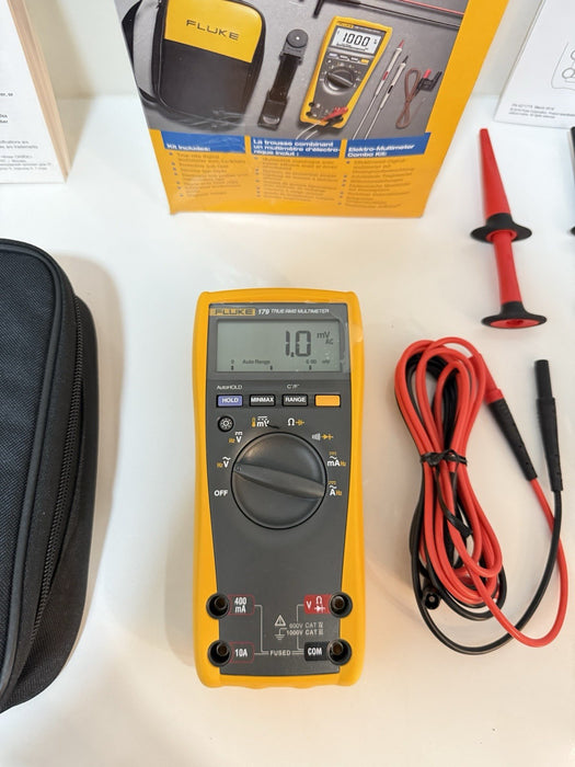 FLUKE 179/EDA2 MULTIMETER COMBO KIT (NEW FACTORY SEALED) CALIBRATED 2025 NEW