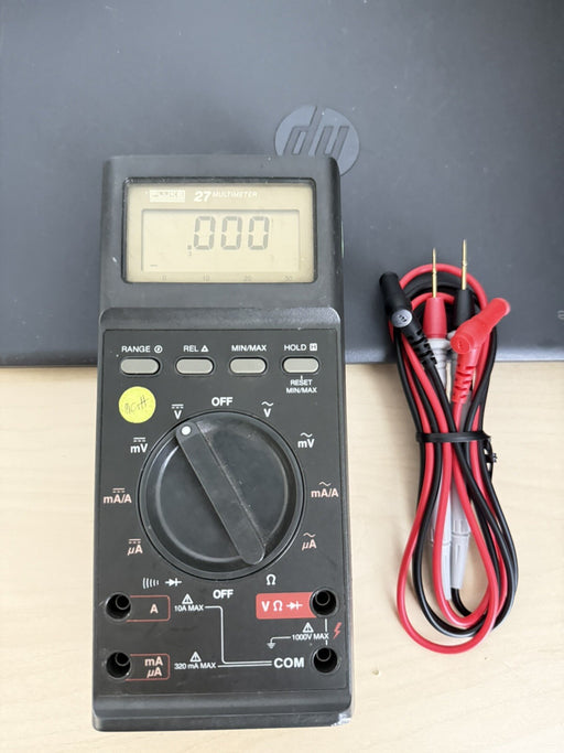 FLUKE 27 DIGITl MULTIMETER W/LEADS - SHIPS FAST
