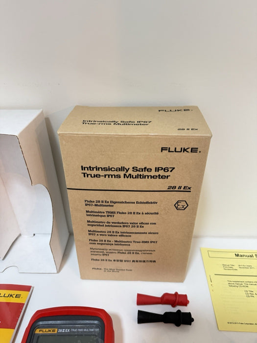 FLUKE 28 II EX INTRINSICALLY IP67 METER / NEW FACTORY SEALED / FREE SHIPPING