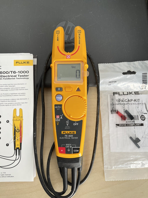 Fluke T6-600 Electrical Tester Measure Voltage up to 600V AC/DC (SHIPS NEXT DAY)