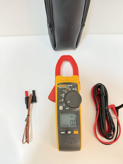 FLUKE 376FC WIRELESS TRUE RMS AC/DC CLAMP METER W/ BAG & LEADS - SHIPS FAST