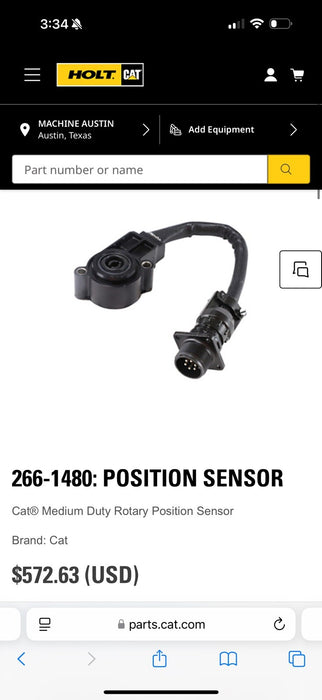 CAT 266-1480: POSITION SENSOR (NEW SEALED) GENUINE OEM