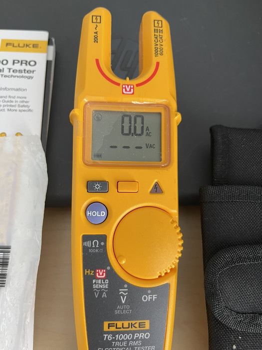 FLUKE - T6-1000 pro Electrical Tester Fieldsense 1000V AC/DC True RMS&Fluke Case