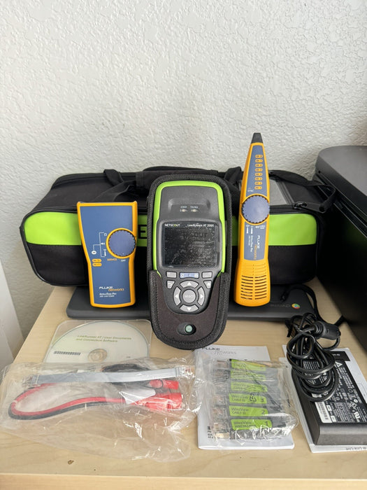 NETSCOUT LINKRUNNER AT 2000 KIT W/ INTELLITONE TONER & PROBE - FREE SHIPPING