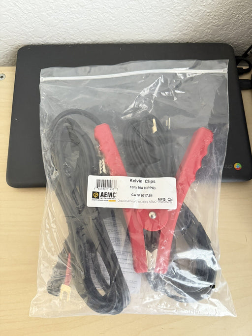 AEMC 1017.84 - KELVIN CLIPS 10 FT (10A - Hippo) (NEW SEALED ) FREE SHIPPING
