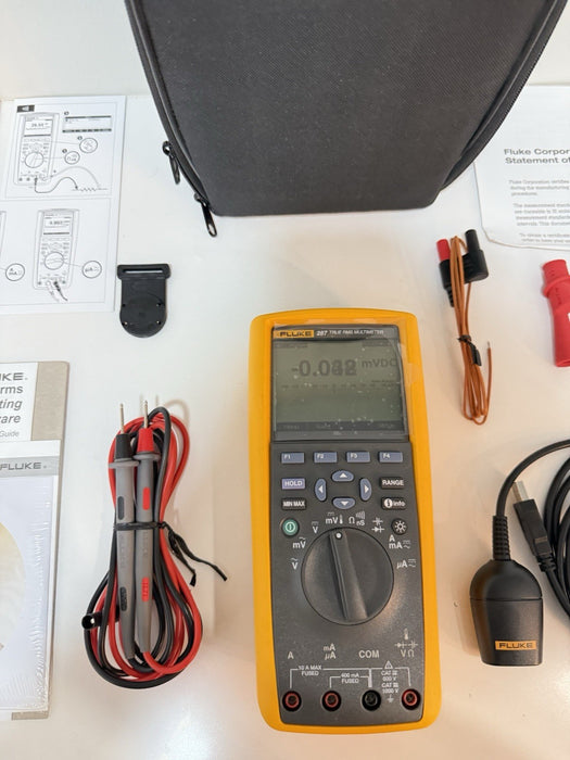 FLUKE 287/FVF TRMS MULTIMETER KIT (NEW FACTORY SEALED) TESTED