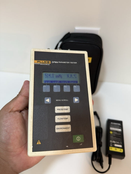FLUKE BIOMEDICAL DPM4-2G PARAMETER TESTER W/ CHARGER & BAG (TESTED) SHIPS FAST