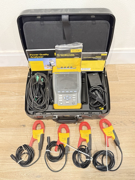 FLUKE 434 QUALITY ANALYZER KIT W/ FLUKE I400S & ACCESSORIES- FREE SHIPPING