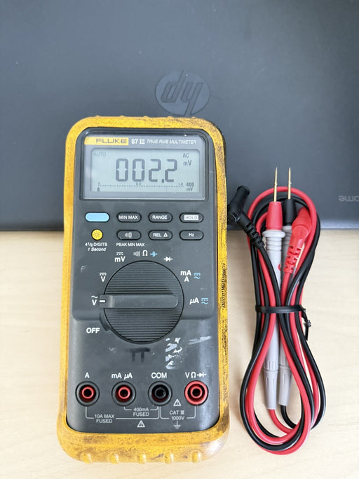 Fluke 87 III True RMS Digital Multimeter W/ Leads - SHIPS FAST