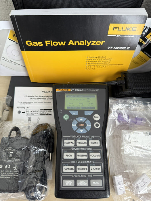 FLUKE BIOMEDICAL VT MOBILE GAS FLOW VENTILATOR ANALYZER / FREE SHIPPING
