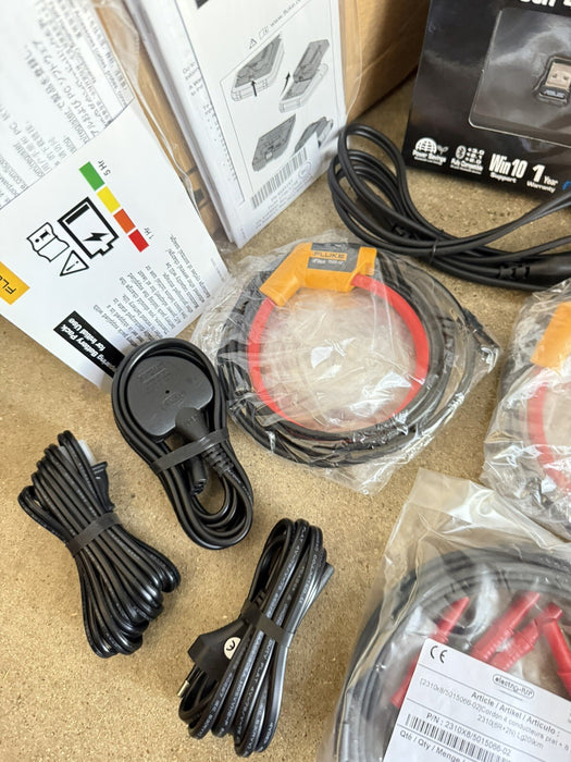 FLUKE 1738 POWER LOGGER KIT 3 PHASE W/ACCESSORIES/CALIBRATED 2026 NEW SHIPS FREE