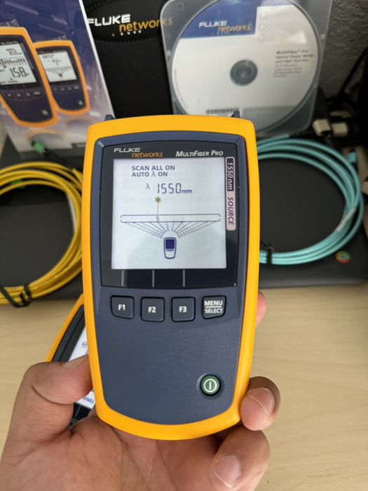 FLUKE NETWORKS MFTK-SM1550 MULTIFIBER PRO 1550 NM SINGLEMODE KIT (FREE SHIPPING)