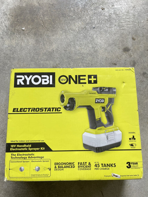 Ryobi ONE+ 18V Cordless Handheld ElectroStatic Sprayer Kit + BATTERY & CHARGER