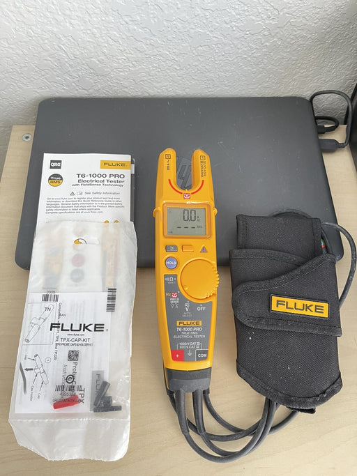 FLUKE - T6-1000 pro Electrical Tester Fieldsense 1000V AC/DC True RMS&Fluke Case