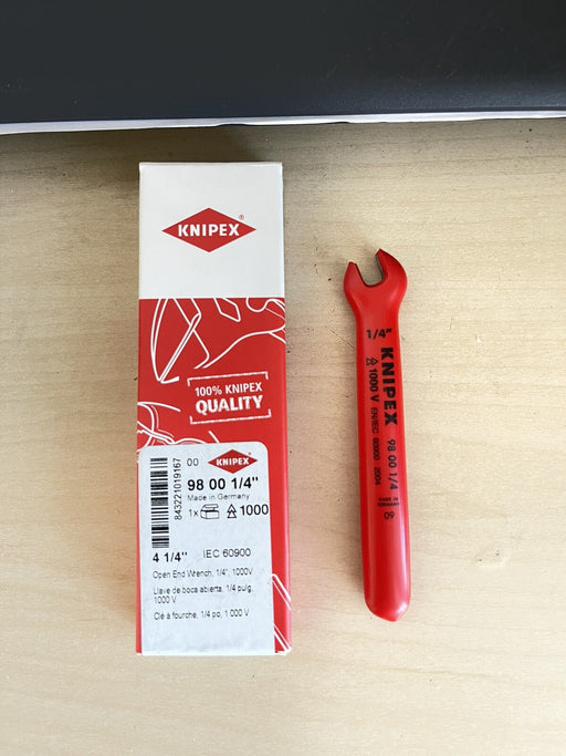 Knipex 98 00 1/4 31/4" Open-End Wrench