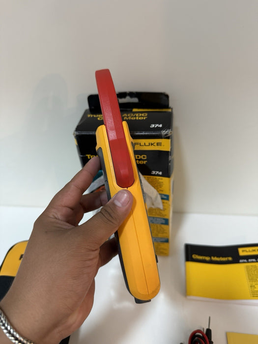 FLUKE 374 TRMS CLAMP METER W/LEADS (TESTED) SHIPS FAST