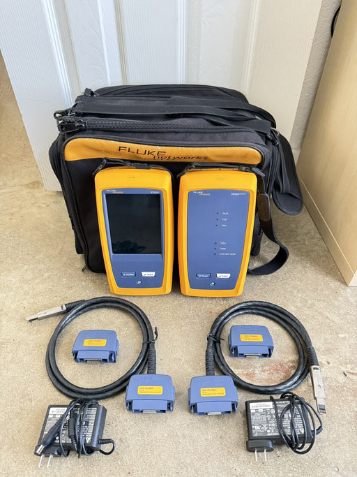 FLUKE NETWORKS DSX-8000 CABLE CERTIFIER TETSER KIT (CALIBRATED 2023-2024)