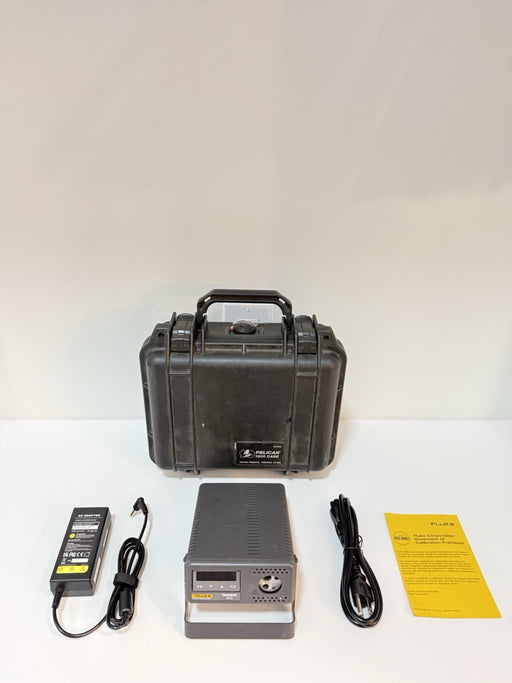 FLUKE 9100S DRY-WELL CALIBRATOR W/ BAG & CHARGER  TRANSCAT 5853T - TESTED
