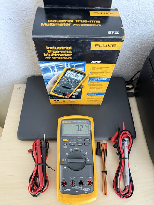 FLUKE 87-V INDUSTRIAL TRUE RMS DIGITAL MULTIMETER - SHIPS FAST