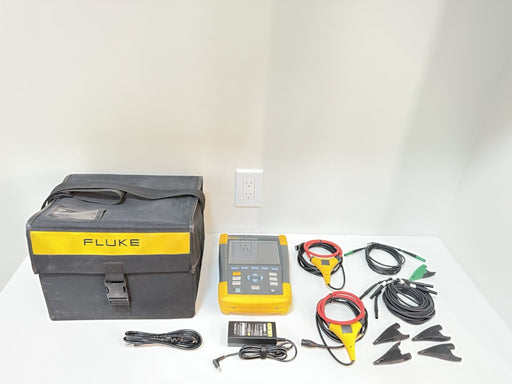 FLUKE 434 SERIES II ENERGY ANALYZER W/ACCESSORIES - SHIPS FREE (TESTED)