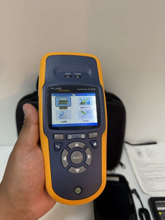 FLUKE NETWORKS LINKRUNNER AT-2000 TESTER W/ ACCESSORIES (TESTED) SHIPS FAST