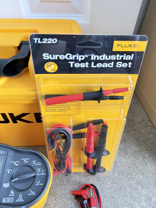 FLUKE 1664 FC US MULTIFUNCTION TESTER W/ TL220 LEAD KIT (TESTED) FREE SHIPPING
