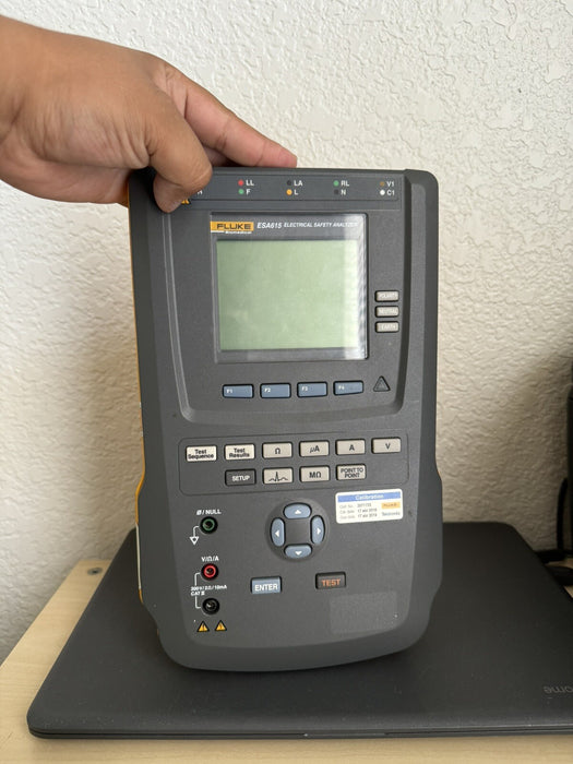 FLUKE ESA615 EU 230V ELECTRICAL SAFETY ANALYZER W/ ACCESSORIES - FREE SHIPPING