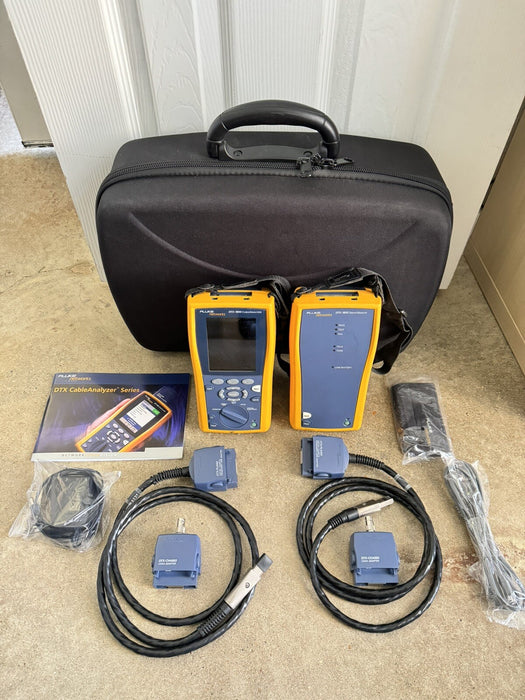 Fluke Network DTX-1800 Cable Analyzer KIT W / ACCESSORIES & BAG - SHIPS FAST