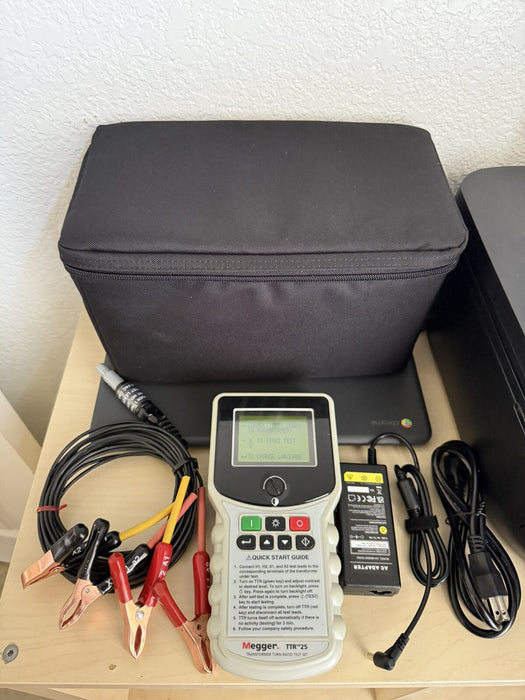 MEGGER TTR-25 SINGLE & THREE PHASE TRANSFORMER TURN-RATIO TEST/ FREE SHIPPING