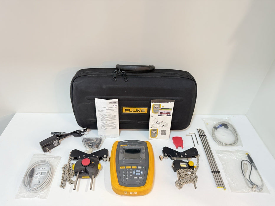 FLUKE 830 LASER ALIGNMENT TOOL W/ ACCESSORIES (TESTED) FREE SHIPPING -SHIPS FAST