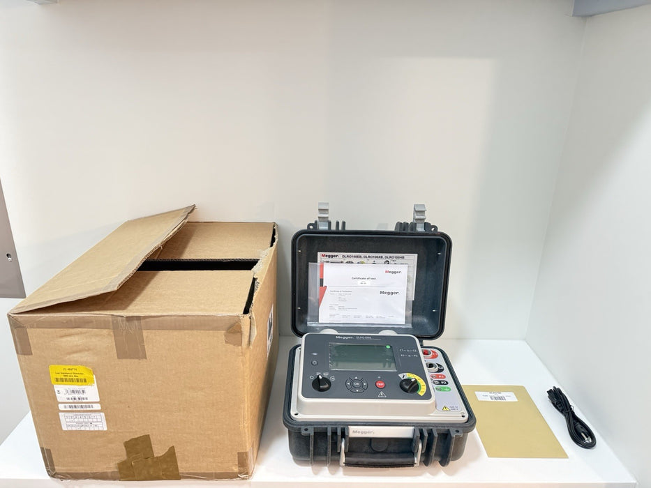 MEGGER DLRO100EB DIGITAL LOW RESISTANCE OHMMETER (NEW FACTORY SEALED) CAL 2024