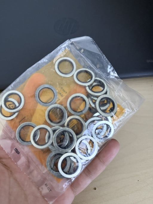 CAT 6V-0405: 2.76MM THICK CIRCULAR BONDED SEAL WASHER (QTY:25) GENUINE OEM