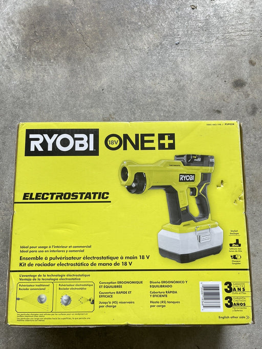 Ryobi ONE+ 18V Cordless Handheld ElectroStatic Sprayer Kit + BATTERY & CHARGER