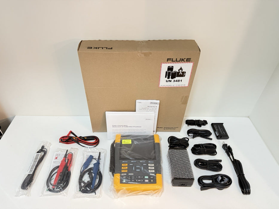 FLUKE 190-202-III 2CH 200MHZ 5GSs SCOPEMETER (NEW FACTORY SEALED)CALIBRATED 2024