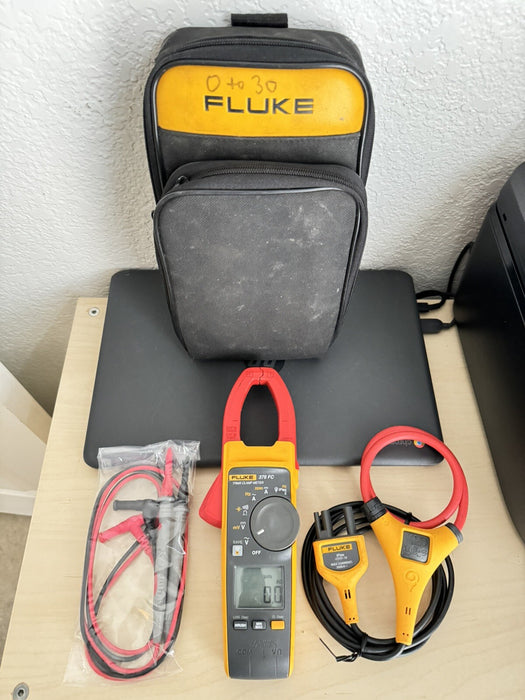 FLUKE 376 FC 1000A AC/DC TRUE RMS WIRELESS CLAMP METER W IFLEX PROBE -SHIPS FAST