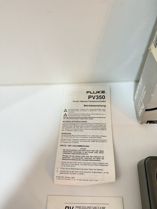 FLUKE PV350 PRESSURE VACUMM TRANSDUCER MODULE - FREE SHIPPING