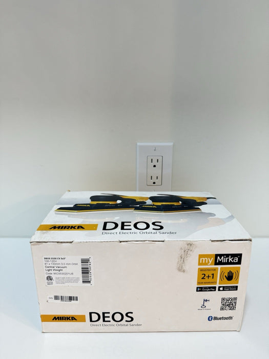 MIRKA DEOS 353XCV DIRECT ELECTRIC ORBITAL SAMDER (NEW FACTORY SEALED) SHIPS FAST