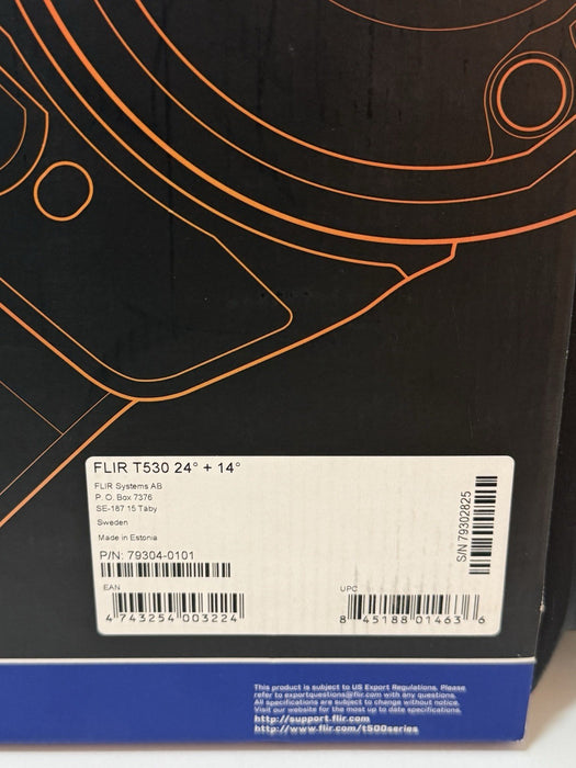FLIR T530 THERMAL IMAGING CAMERA W/ DFOV 14+24° LENSES (NEW FACTORY SEALED)