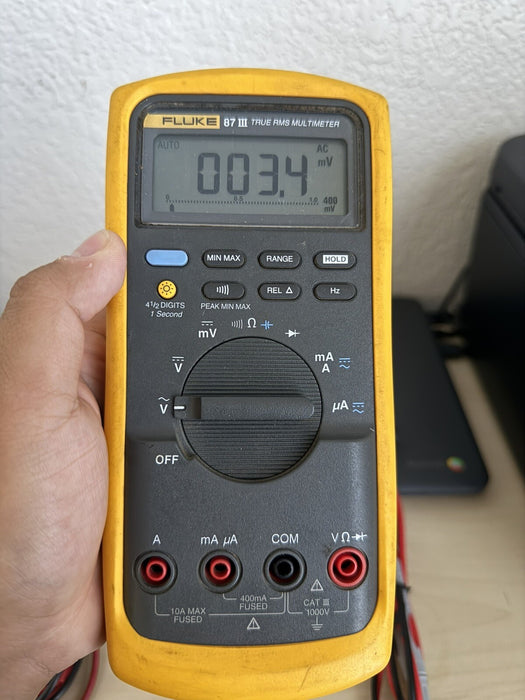 FIUKE 87 III TRUE RMS DIGITAL MULTIMETER W/ LEADS - FREE SHIPPING