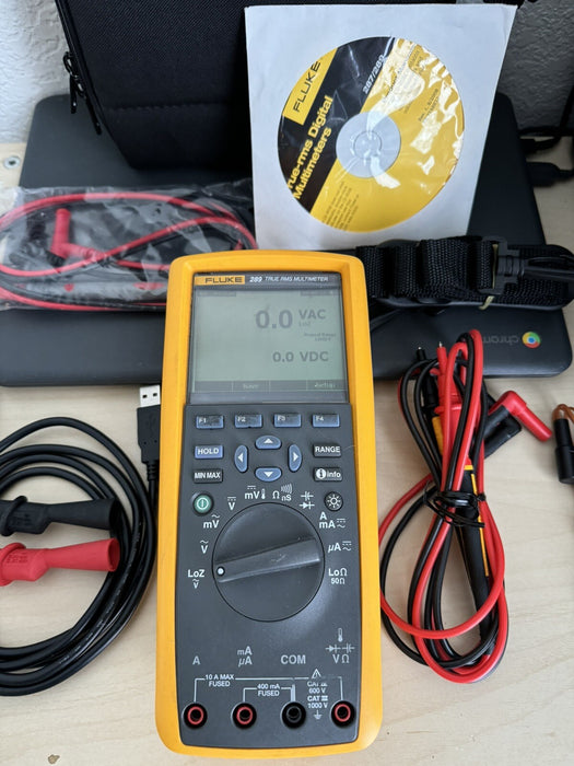 FLUKE 289 FVF DIGITAL MULTIMETER W/ BAG & LEADS - SHIPS FAST