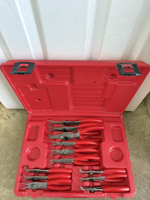 Snap-on 12pc Snap Ring Plier Kit SRPC112 W/Case PB147 ( SHIPS FAST)