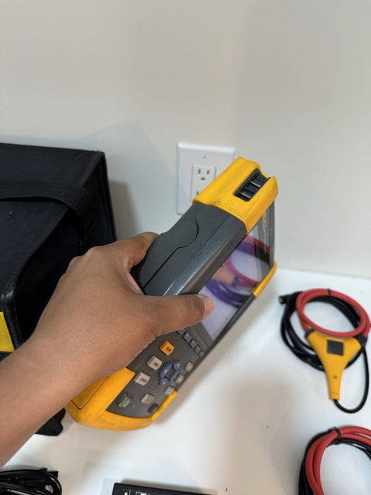 FLUKE 434 SERIES II ENERGY ANALYZER W/ACCESSORIES - SHIPS FREE (TESTED)